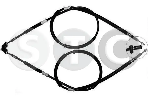 STC huzal, rögzítőfék - T480425 - TothCarparts