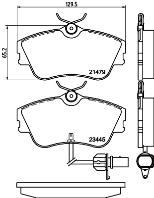 PAGID fékbetétkészlet, tárcsafék - T5140 - TothCarparts