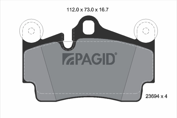 PAGID fékbetétkészlet, tárcsafék - T5150 - TothCarparts