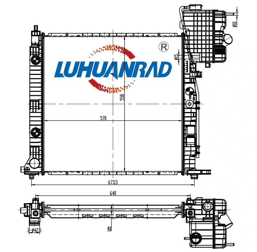 LUHUANRAD hűtő, motorhűtés - 101-2486 - TothCarparts