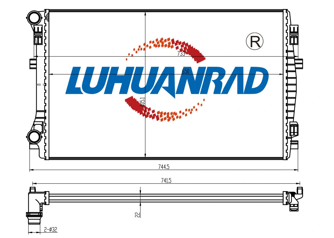 LUHUANRAD hűtő, motorhűtés - 101-1003 - TothCarparts