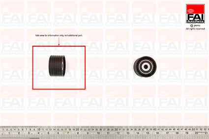 FAI AutoParts Szíjtárcsa/vezetőgörgő, fogasszíj - T9370 - TothCarparts