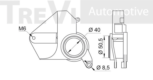 TREVI AUTOMOTIVE Szíjfeszítő, hosszbordás szíj - TA1832 - TothCarparts