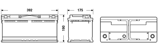 TUDOR Indító akkumulátor - TB1100 - TothCarparts