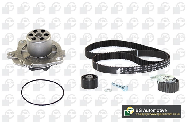 BGA Vízpumpa + fogasszíj készlet - TB2202CPK - TothCarparts