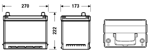TUDOR Indító akkumulátor - TB704 - TothCarparts