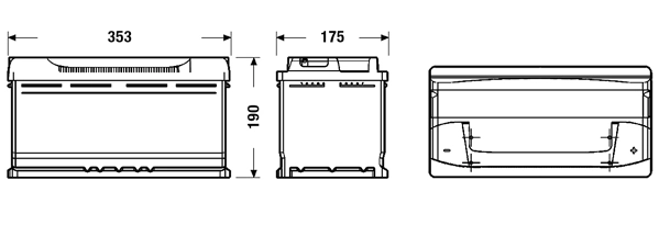 TUDOR Indító akkumulátor - TB950 - TothCarparts