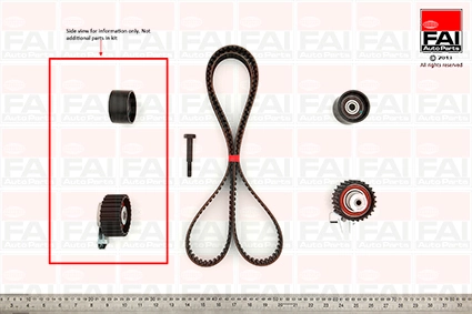 FAI AutoParts Fogasszíjkészlet - TBK433 - TothCarparts