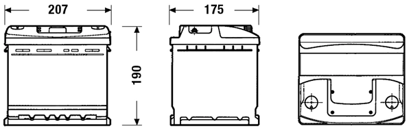 TUDOR Indító akkumulátor - TC440 - TothCarparts