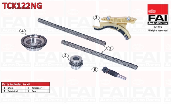 FAI AutoParts vezérműlánc készlet - TCK122NG - TothCarparts