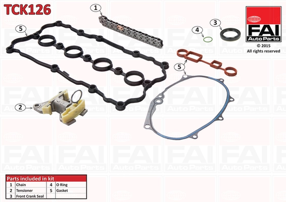 FAI AutoParts vezérműlánc készlet - TCK126 - TothCarparts