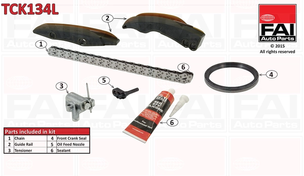 FAI AutoParts vezérműlánc készlet - TCK134L - TothCarparts