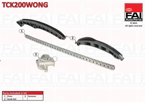 FAI AutoParts vezérműlánc készlet - TCK200WONG - TothCarparts