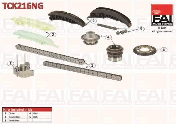 FAI AutoParts vezérműlánc készlet - TCK216NG - TothCarparts