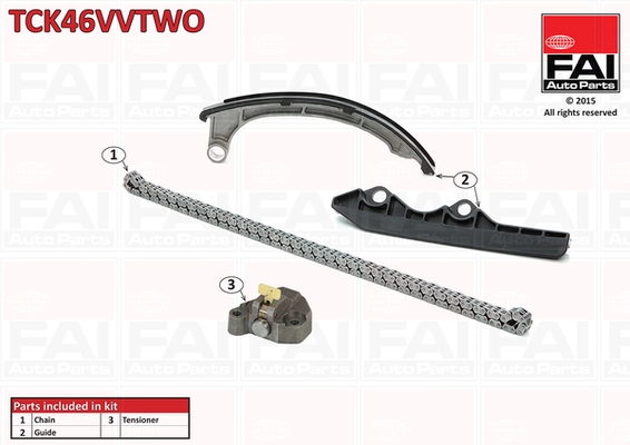 FAI AutoParts vezérműlánc készlet - TCK46VVTWO - TothCarparts