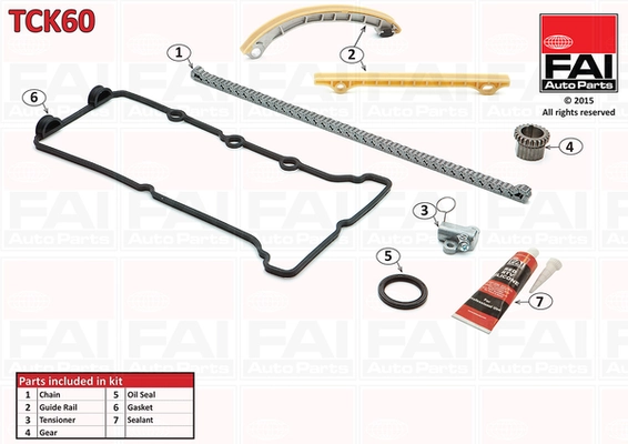 FAI AutoParts vezérműlánc készlet - TCK60 - TothCarparts