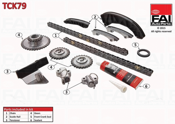 FAI AutoParts vezérműlánc készlet - TCK79 - TothCarparts