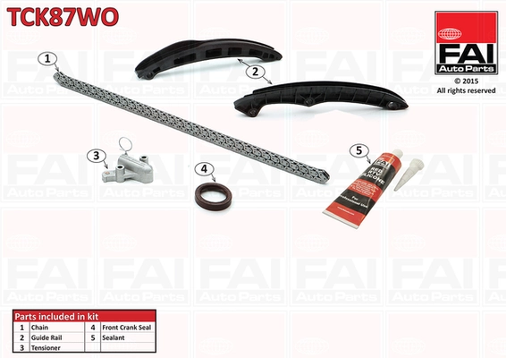FAI AutoParts vezérműlánc készlet - TCK87WO - TothCarparts