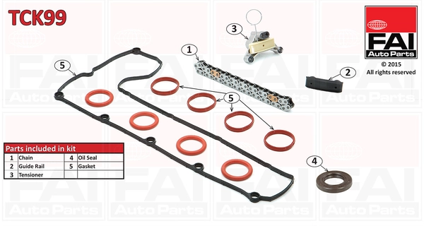 FAI AutoParts vezérműlánc készlet - TCK99 - TothCarparts