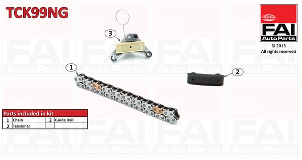 FAI AutoParts vezérműlánc készlet - TCK99NG - TothCarparts