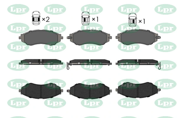 LPR-CN fékbetétkészlet, tárcsafék - 05P5770 - TothCarparts