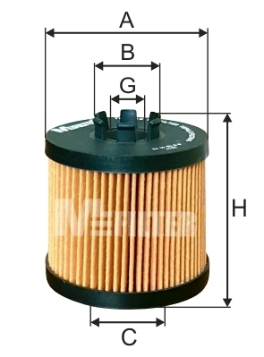 MFILTER olajszűrő - TE 4016 - TothCarparts