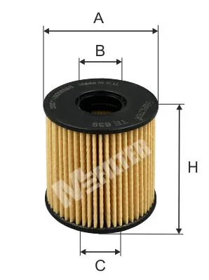 MFILTER olajszűrő - TE 639 - TothCarparts
