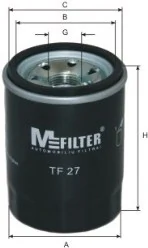 MFILTER olajszűrő - TF 27 - TothCarparts