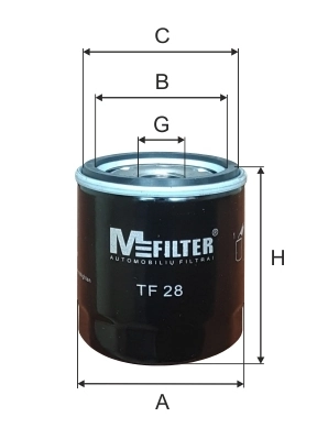 MFILTER olajszűrő - TF 28 - TothCarparts
