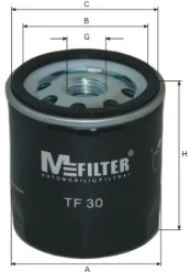 MFILTER olajszűrő - TF 30 - TothCarparts