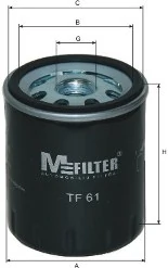 MFILTER olajszűrő - TF 61 - TothCarparts