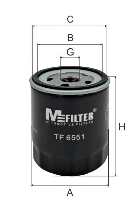 MFILTER olajszűrő - TF 6551 - TothCarparts
