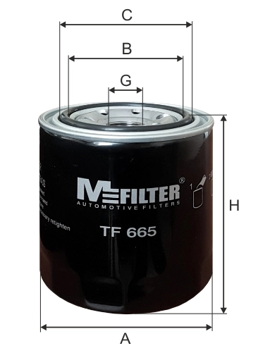 MFILTER olajszűrő - TF 665 - TothCarparts