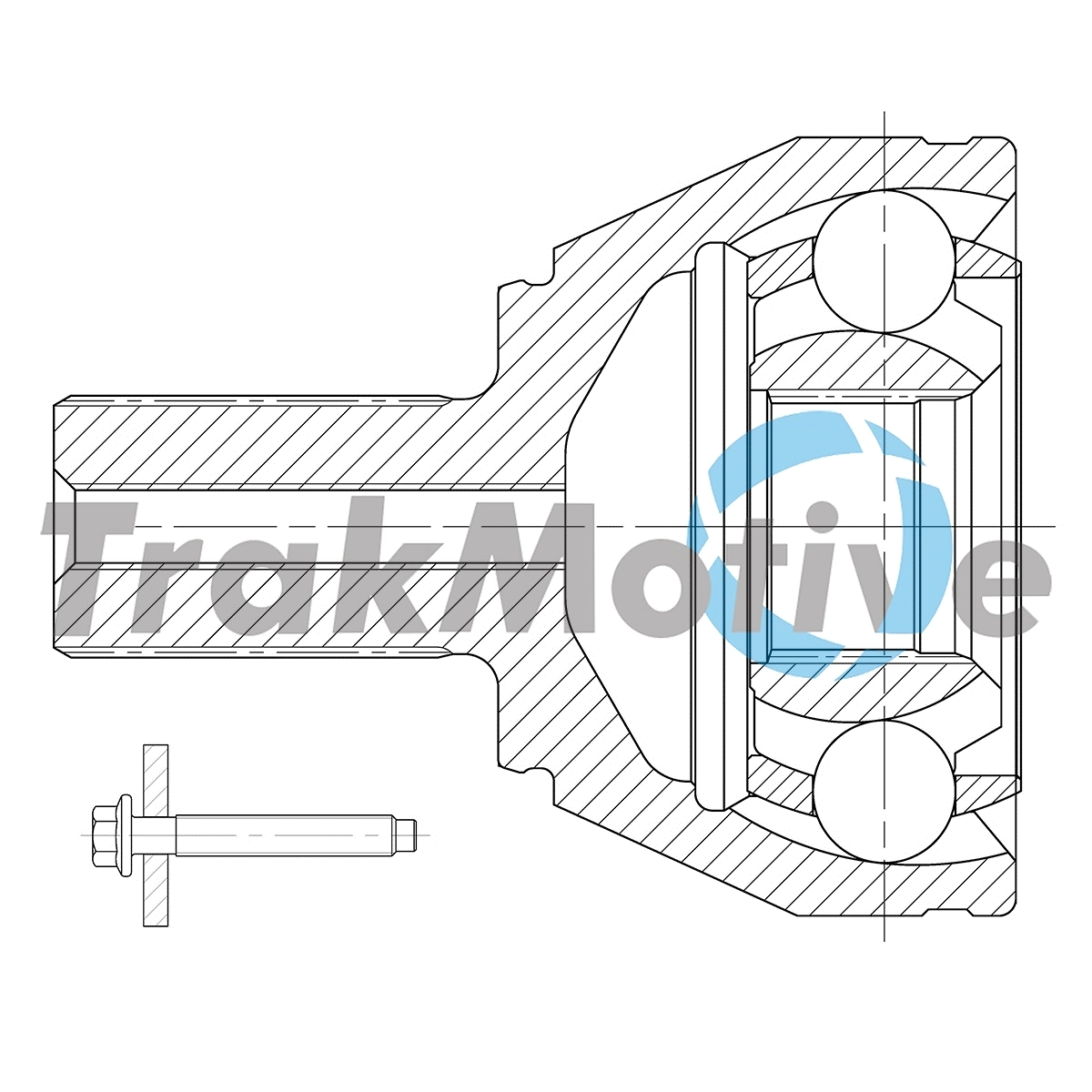 TrakMotive csuklókészlet, hajtótengely - 40-1015 - TothCarparts
