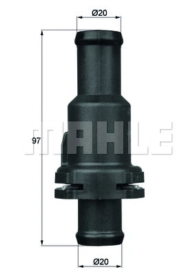 MAHLE termosztát, hűtőfolyadék - TH 5 75 - TothCarparts