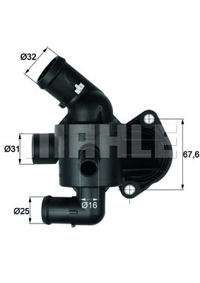 MAHLE termosztát, hűtőfolyadék - TI 15 87 - TothCarparts