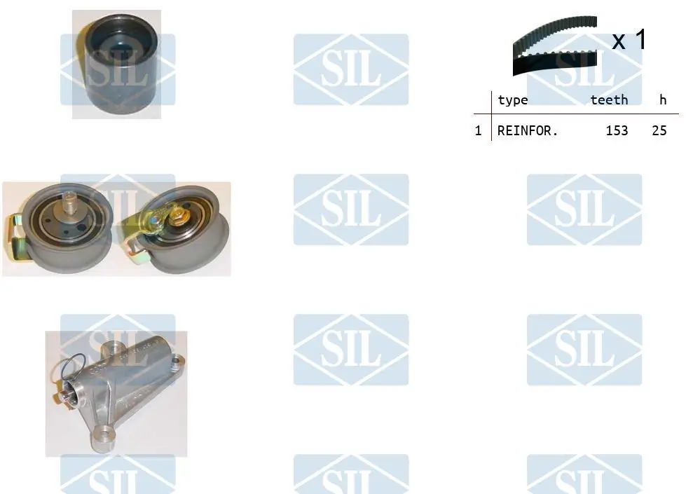 Saleri SIL Fogasszíjkészlet - TK1108 - TothCarparts