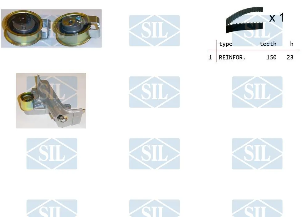 Saleri SIL Fogasszíjkészlet - TK1257 - TothCarparts