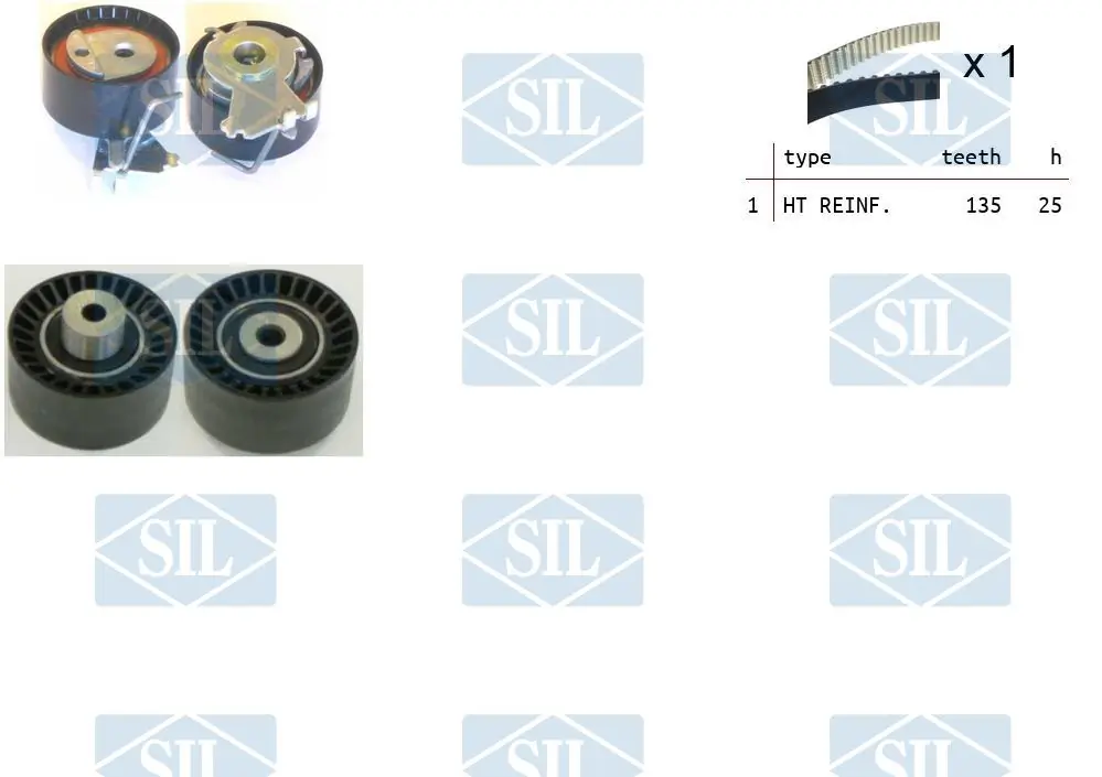 Saleri SIL Fogasszíjkészlet - TK1287 - TothCarparts
