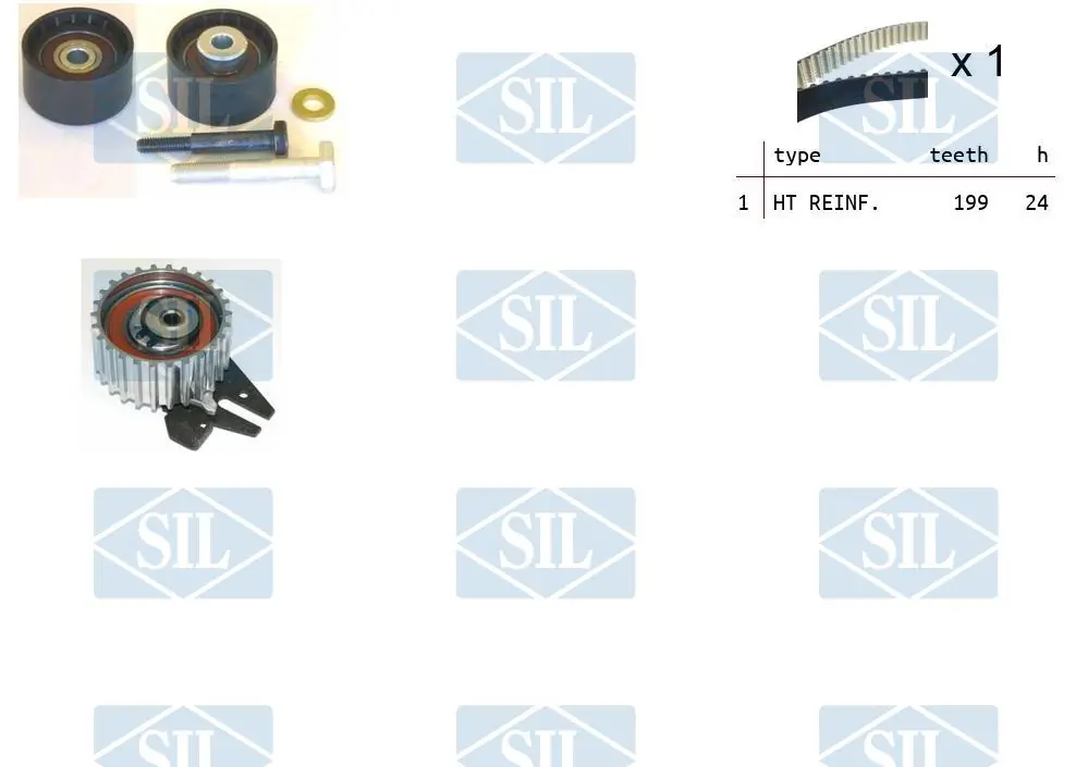 Saleri SIL Fogasszíjkészlet - TK1332 - TothCarparts