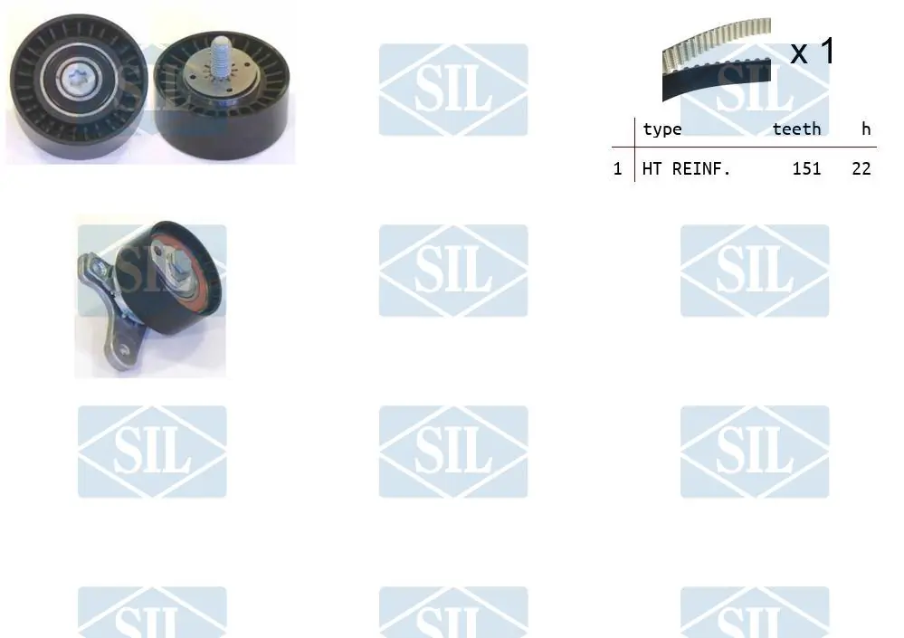 Saleri SIL Fogasszíjkészlet - TK1338 - TothCarparts