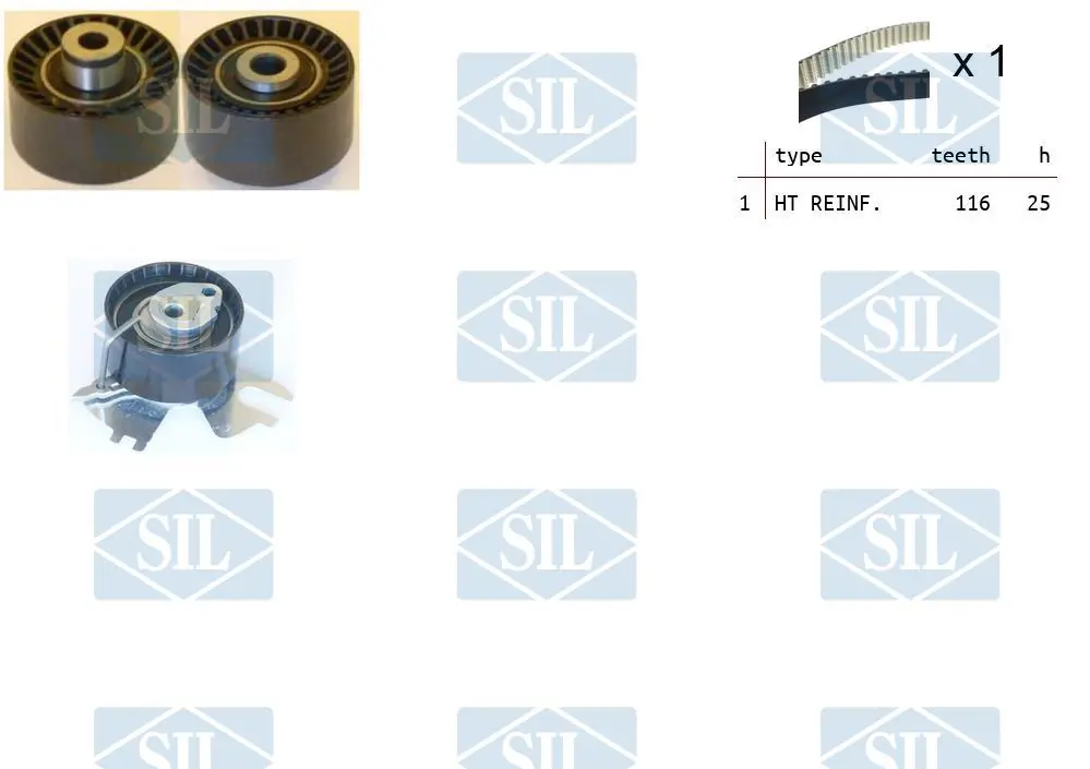 Saleri SIL Fogasszíjkészlet - TK1367 - TothCarparts