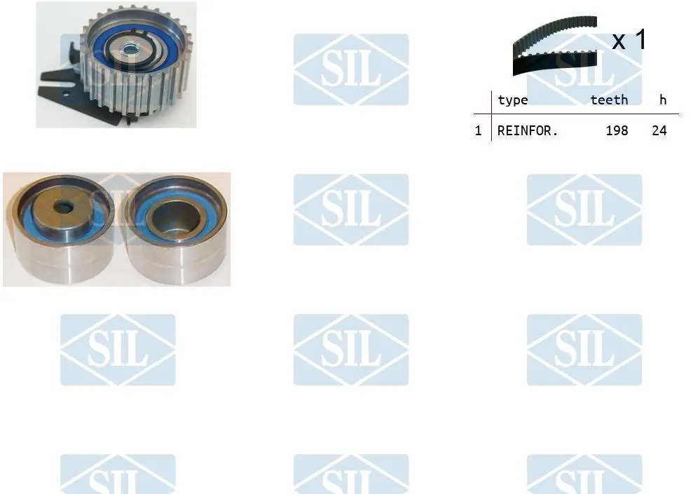 Saleri SIL Fogasszíjkészlet - TK1375 - TothCarparts