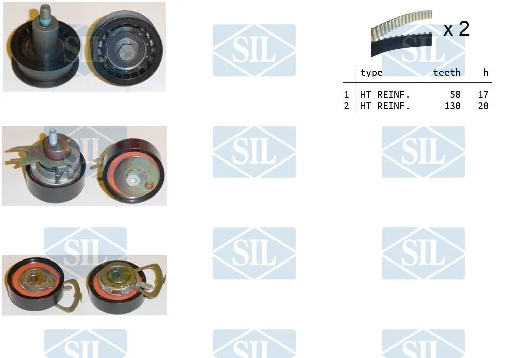 Saleri SIL Fogasszíjkészlet - TK1381 - TothCarparts