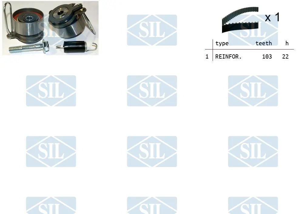 Saleri SIL Fogasszíjkészlet - TK1406 - TothCarparts