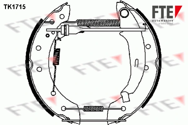 FTE fékpofakészlet - TK1715 - TothCarparts
