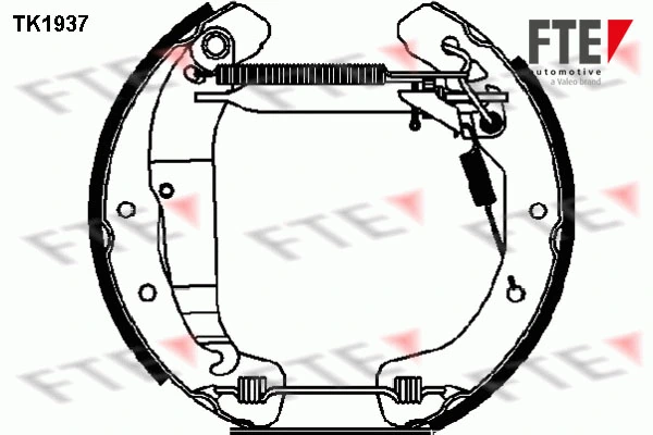 FTE fékpofakészlet - TK1937 - TothCarparts