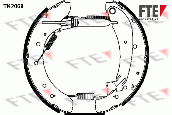 FTE fékpofakészlet - TK2069 - TothCarparts