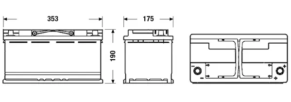 TUDOR Indító akkumulátor - TK960 - TothCarparts