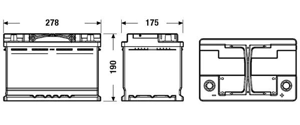 TUDOR Indító akkumulátor - TL700 - TothCarparts